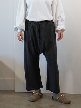 Amente charcoal grey drawstring baggy pants